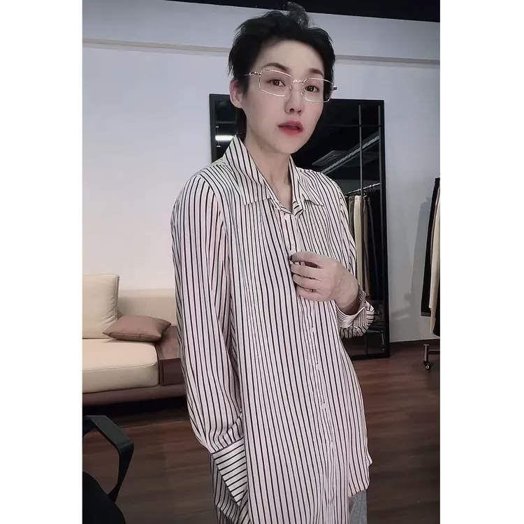 出口订单 6A重磅桑蚕丝 衬衫 CS0499