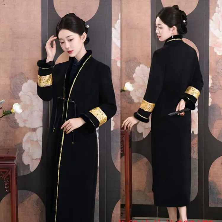 8852--大衣--苏州旗袍高端冬季长款