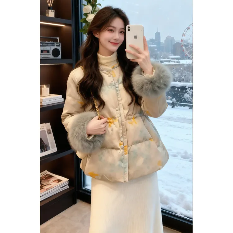 兹伊翰【府上千金】时尚气质宽松外套女士2026秋冬新款保暖显瘦棉服