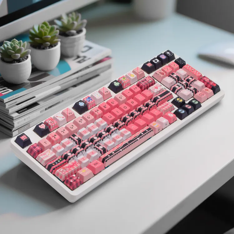 超级守护甜心键帽热升华PBTMOA机械键帽适配狼蛛迈键帽推荐高颜值