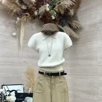 【云感白调】韩系甜美风软糯显瘦气质上衣-59161