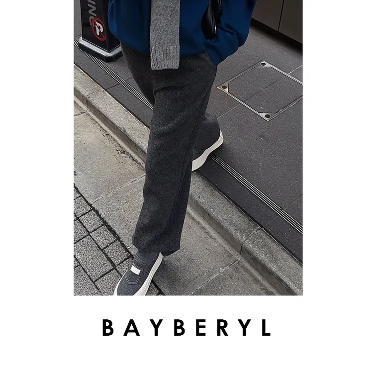 BAYBERYL老贝墩墩裤*松紧腰束口保暖时尚秋休闲裤XXK5J2401-11/1
