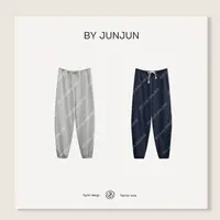ByJunjun【珍妮卫裤】细边腰头松弛感抽绳卫裤百搭休闲裤