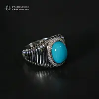 【加加专属】22 MJ32432-18k金绿松石戒指-多样性发一件-7*10*3mm