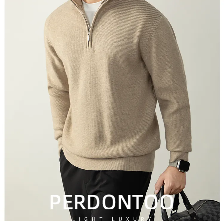 GL专柜正品 LP同款老钱简约绵羊毛半高领长袖针织套衫秋冬