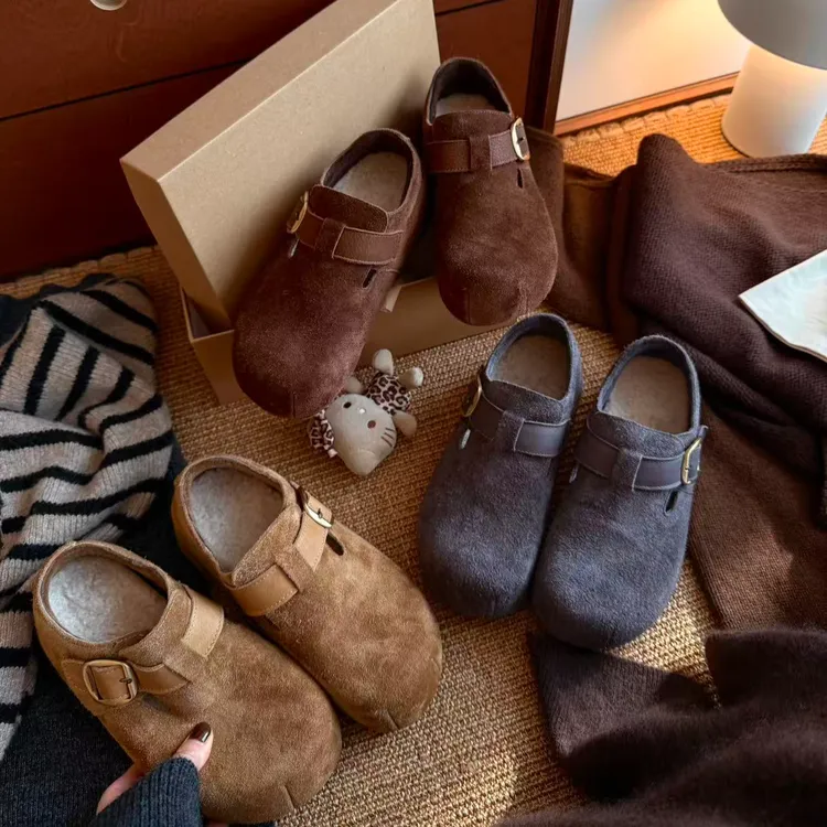 BAO/宝小姐休闲风秋冬季防滑包裹时尚休闲复古软底勃肯鞋1888/-1