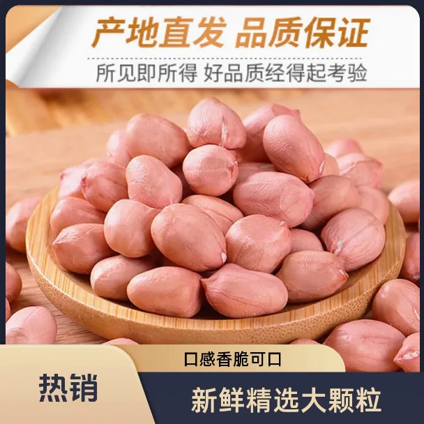 新鲜花生米农家优质手工挑选大果大白沙品种花生家用批发