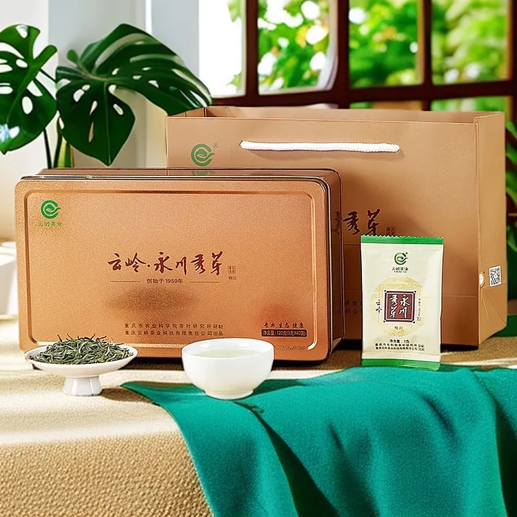 【新茶】云岭永川秀芽-特川绿茶120g/礼盒装重庆高档明前送礼茶叶