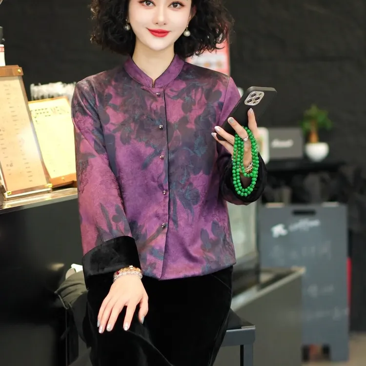 双面穿中式国风外套女士秋季新款时尚气质复古小个子百搭短款上衣