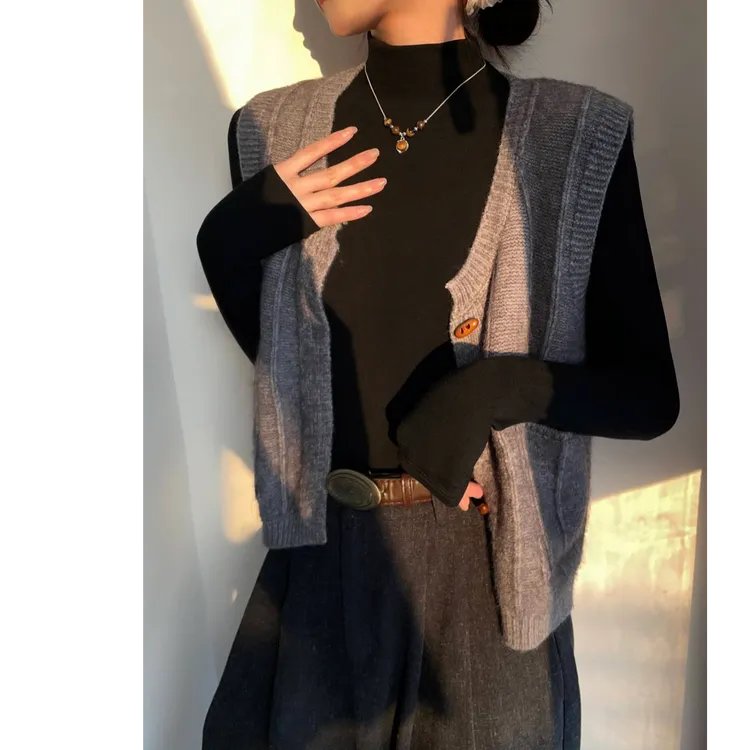 半高领弹力长袖t恤女2025春秋新款高级上衣