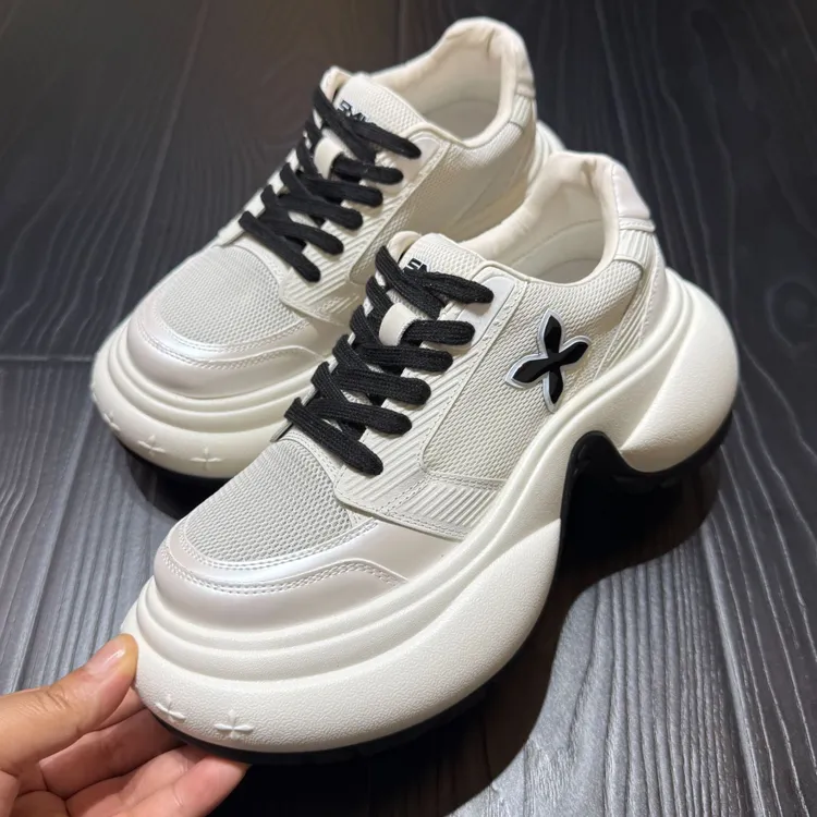 7.5CM增高真皮女新款夏女轻奢高颜值厚底女鞋厚底增高鞋鞋子