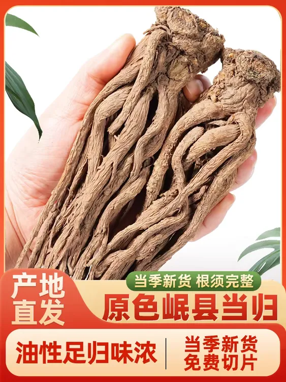 甘肃岷县当归中条无加工可干货煲汤炖肉泡酒无硫无加工原产地发货