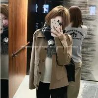 COOLLINE林子熙 浮金Venus 重磅磨砂麂皮BC大牌感外套