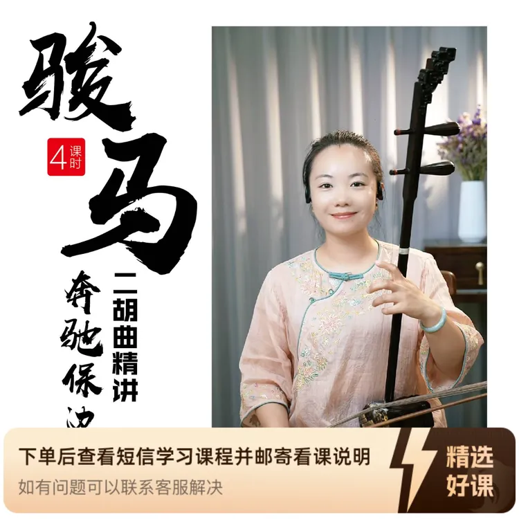 骏马奔驰保边疆二胡曲视频课（留意短信解锁课程）