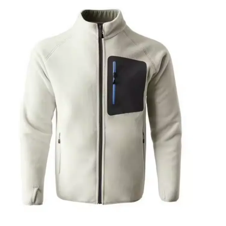 男士双面摇粒绒内搭可外穿户外休闲立领弹力舒适保暖抓绒衣情侣款