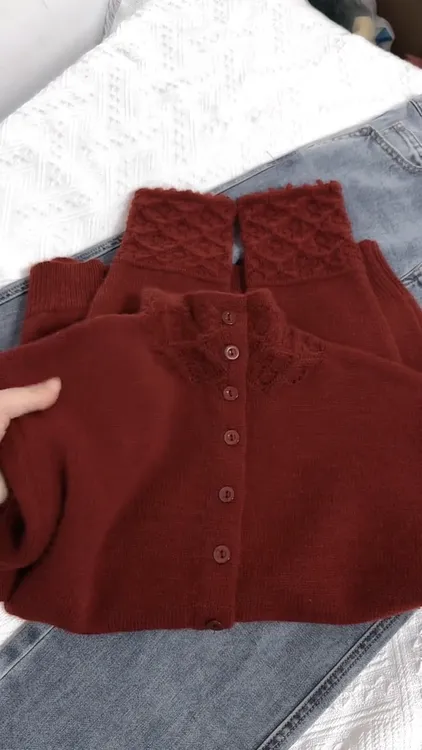 高级感慵懒风穿搭2025年秋冬新款韩系时尚设计感半高领毛衣开衫女