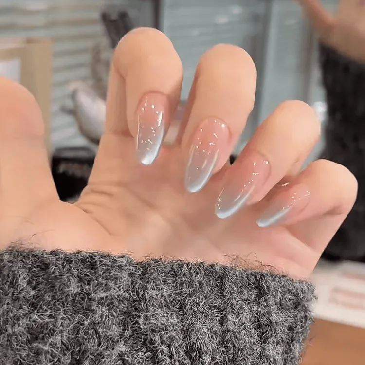 【夏日冰饮】芷间夏日渐变猫眼穿戴甲