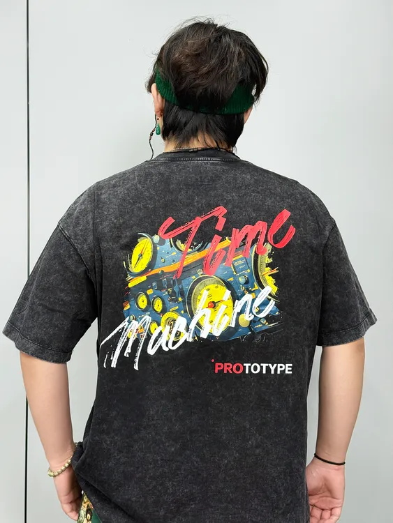 原创科幻风潮流短袖T恤 时间机器原型机Time Machine PROTOTYPE