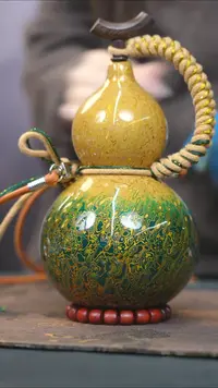 【闪购商品】WS224漆艺酒葫芦不包手串及旋转底座