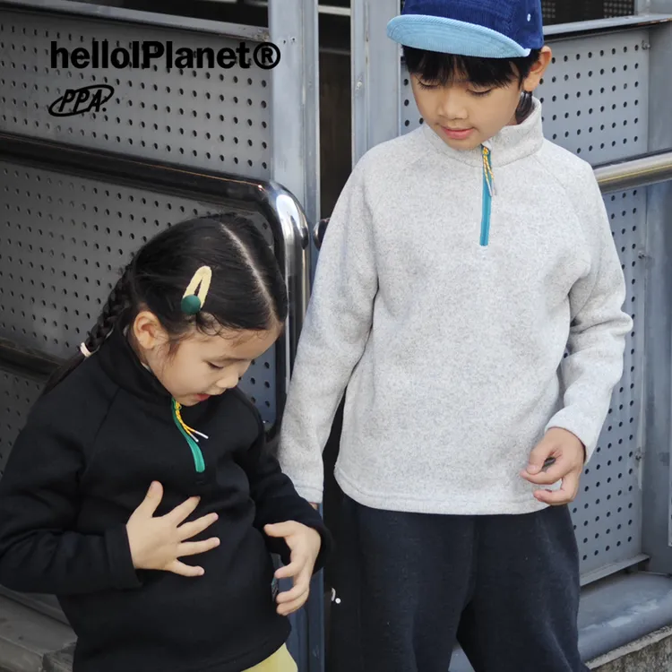 ppapa 火岩绒儿童立领套头保暖长袖卫衣 1013159