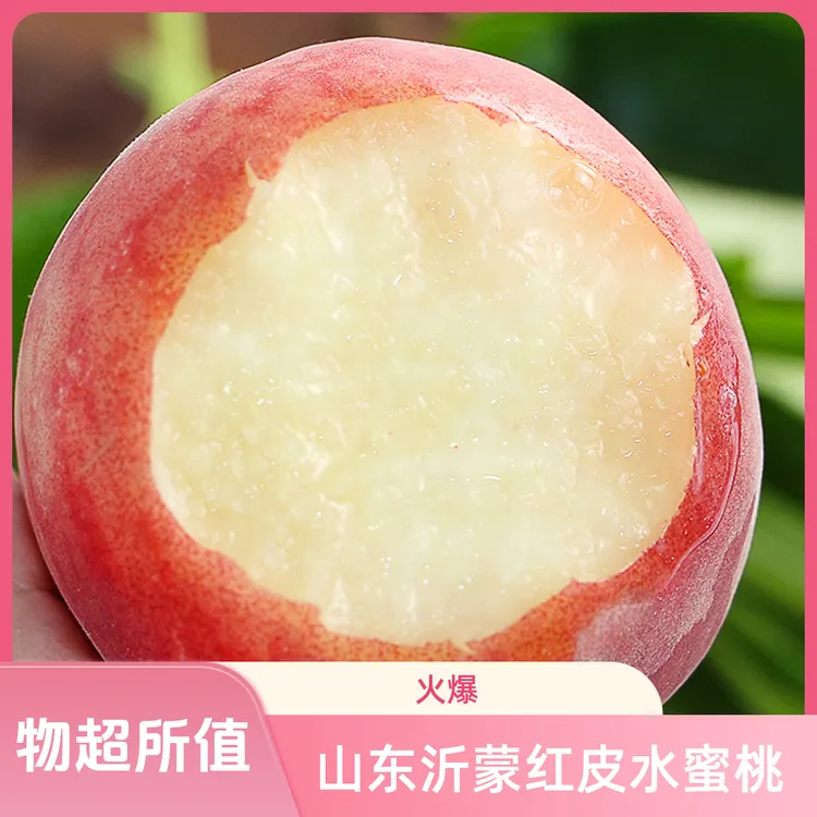 【严选】山东沂蒙红皮水蜜桃 新鲜应季春雪蜜红突围水蜜桃A
