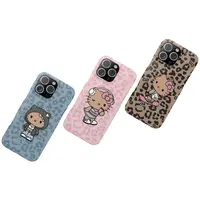 【多多专享】韩国进口菲林手机壳 | 黑皮豹纹凯蒂KittyiPhone手机壳