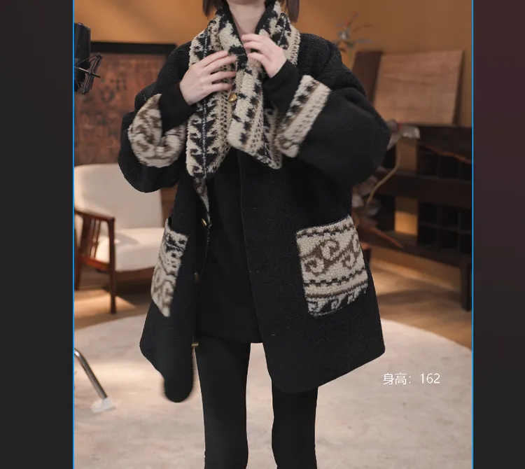 【大头韦韦】冬季双面穿毛毛围巾外套785288