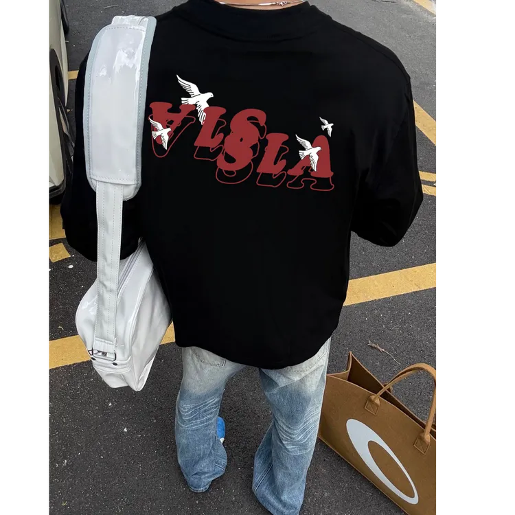 280g重磅秋冬潮牌长袖t恤男款美式潮流纯棉打底衫个性高街上衣