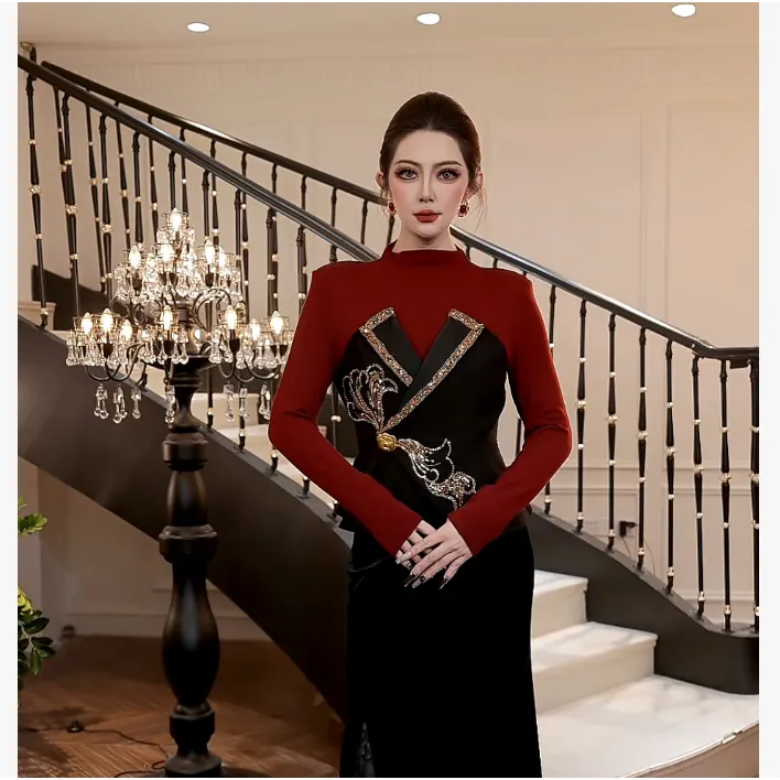 【FUNANI】  重工原创气质轻奢针织衫高级感设计感上衣 X2531685A