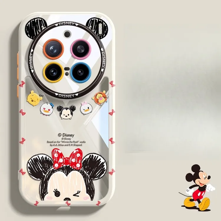 适用vivox300pro手机壳x200s硅胶x200ultra防摔x100s米妮蜡笔画