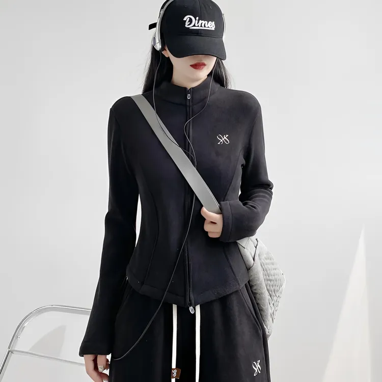 冬日小暖炉！新款秋冬加绒加厚外套运动休闲时尚显瘦收腰瑜伽外套
