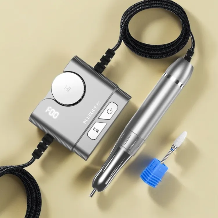 2025新电动修甲机低噪空心杯高转数美甲打磨机液晶显示屏卸甲工具