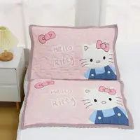 粉萌Kitty泡芙花边纯棉枕巾提花可水洗枕巾可爱吸汗四季