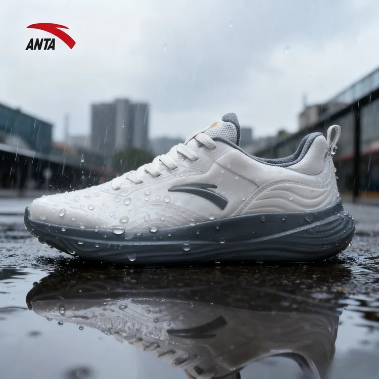 【限购一双】安踏探迹皮面丨2025秋冬新款防泼水跑步缓震运动鞋-YH