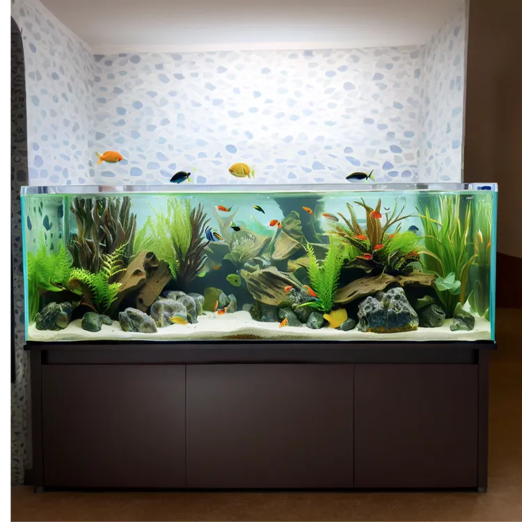 【缸好粉丝特惠】100*40*40 金晶五线超白鱼缸299