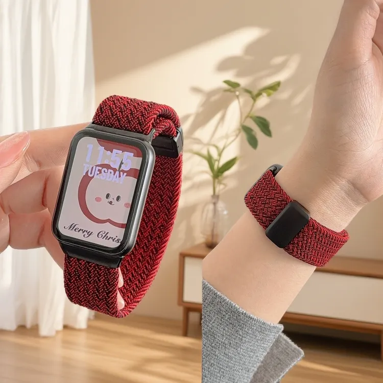 iwatchS11高级感男女透气不闷尼龙编织磁吸表带苹果适配通用系列