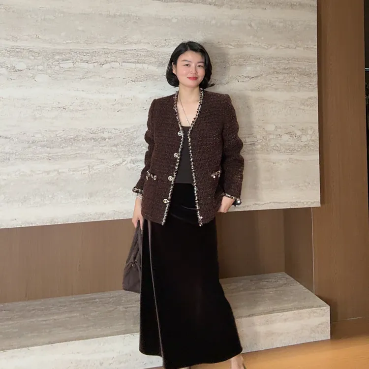 TANTAN 气质法式轻奢高级感秋季小香风外套3114