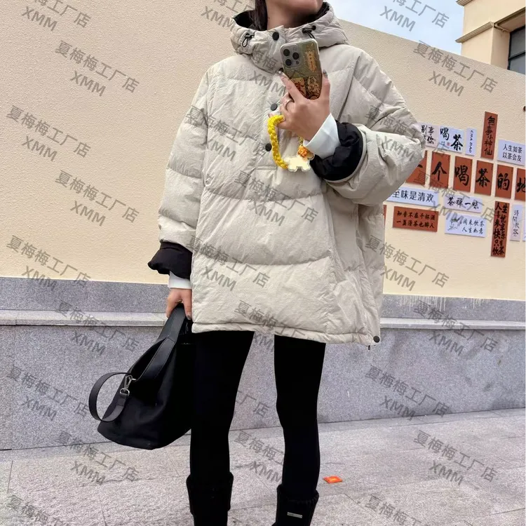 XMM.【TY撞色套头羽绒服】时尚百搭潮流显瘦宽松休闲冬季保暖-56120