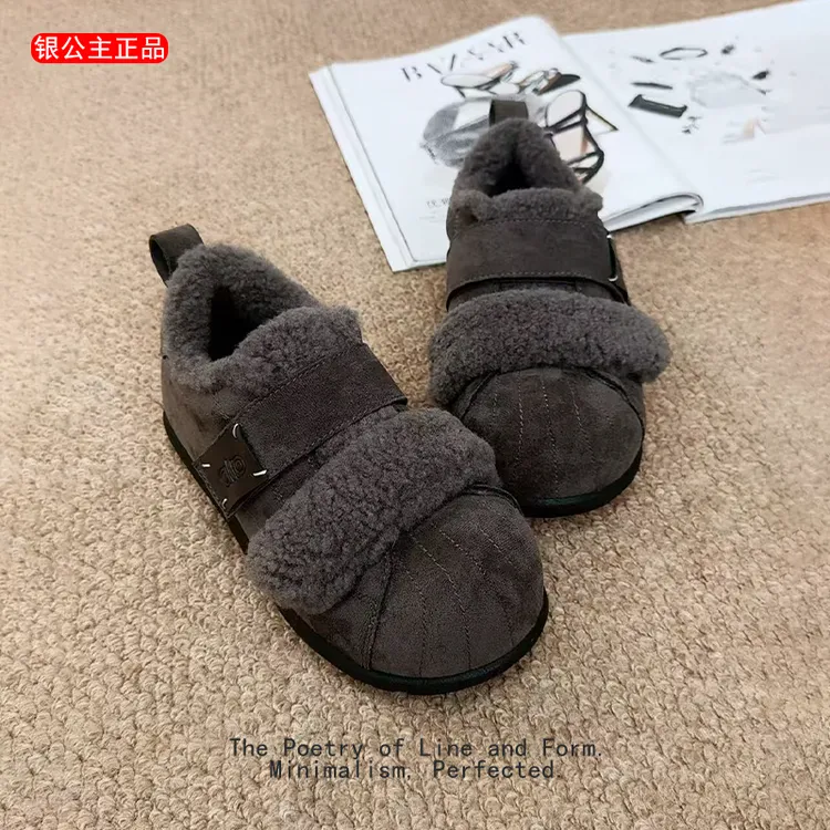 银公主正品【增高4cm 】加绒加厚勃肯风女鞋秋冬保暖休闲鞋简约时尚