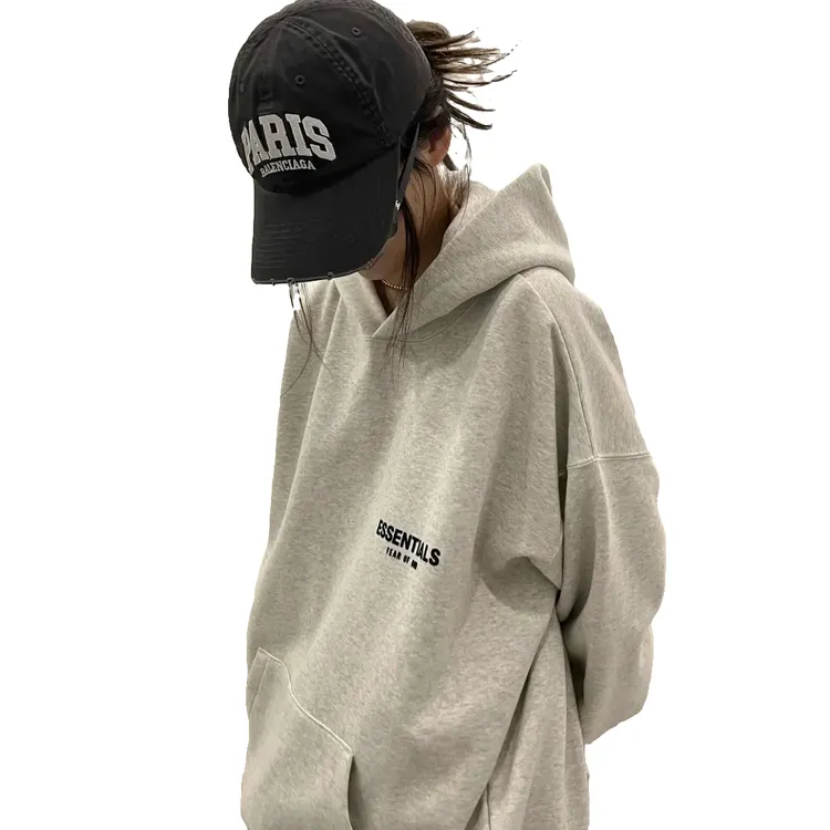 美式加绒棉印花连帽卫衣男女青春潮流新款字母爆款学院风