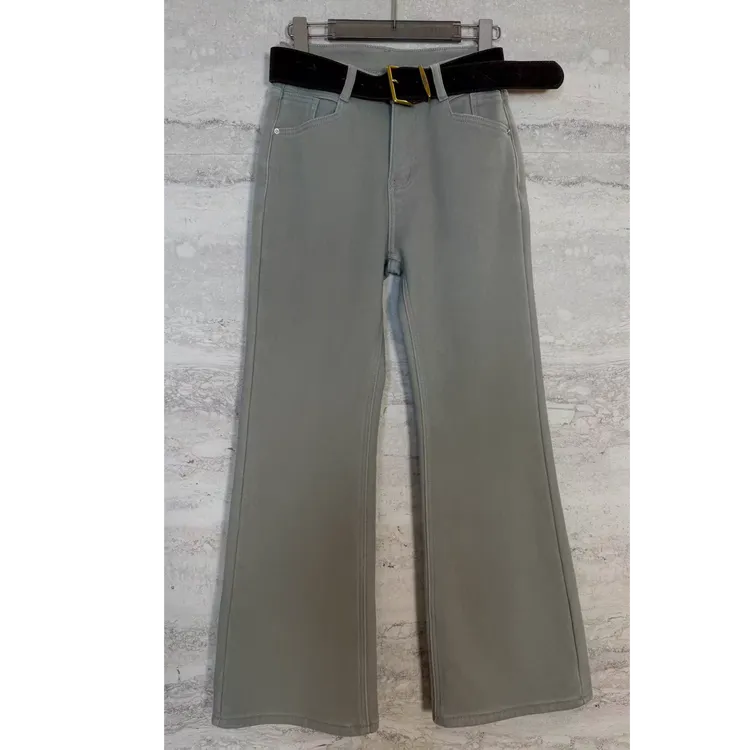 TANTAN 显瘦时尚百搭秋冬微喇休闲牛仔裤4254