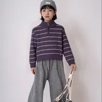 2361高端专享田果果女宝冬季毛衣紫色