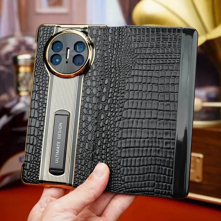 适用华为MateX6手机壳X5真皮支架智能翻盖保护套Mate X3 典藏防摔