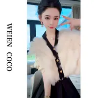 【薇恩COCO】毛衣时尚百搭针织秋冬新款简约长袖开衫上衣S5605
