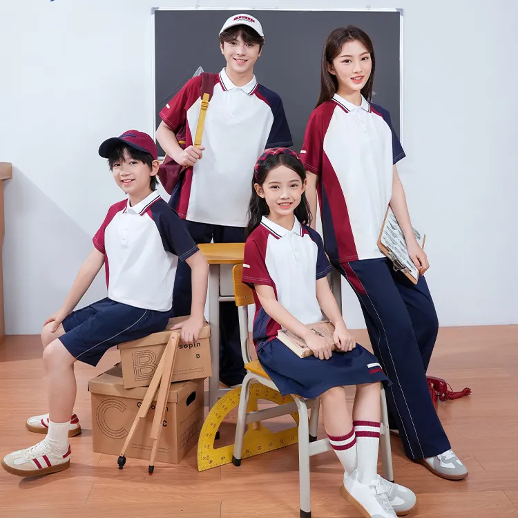 江西抚州市中小学生校服春夏秋冬运动套装2025统一新款短袖外套裤