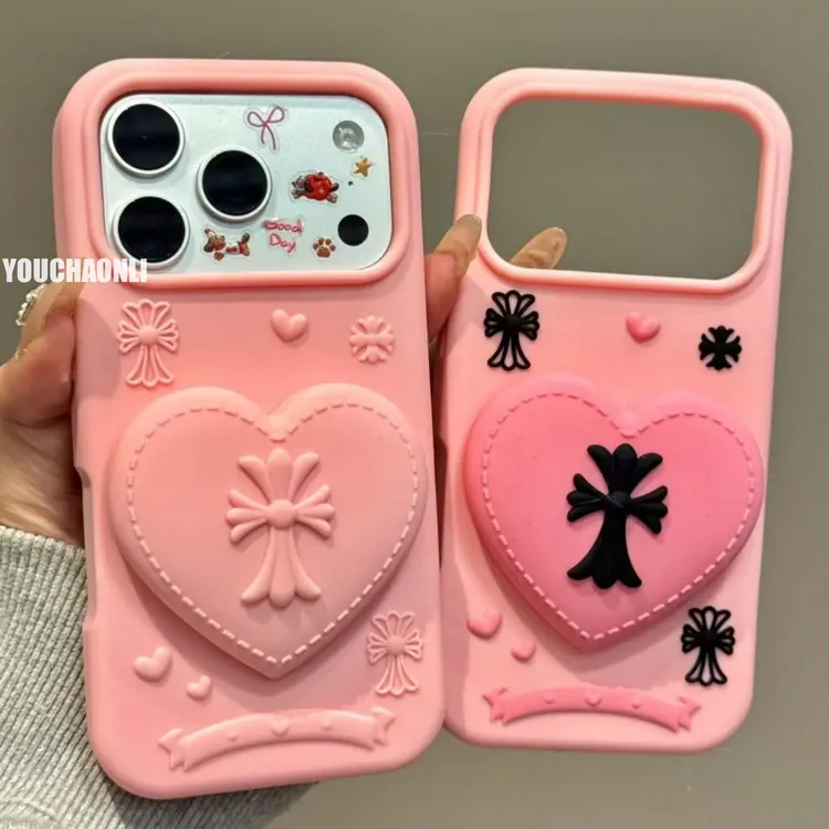 立体甜酷风十字架iPhone17promax手机壳苹果16151413硅胶14pro女