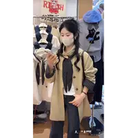 可脱卸连帽子风衣女秋2025新款韩系休闲百搭设计感上衣工装外套潮