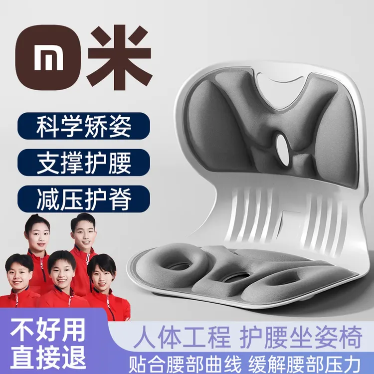 【央妈推荐】护腰坐垫久神器靠背人体工学一体式座姿椅托办公室支撑