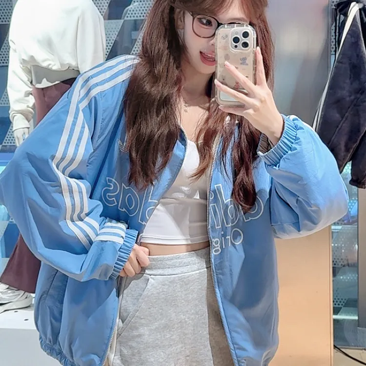 Adidas三叶草 M REV JKT潘展乐同款保暖双面可穿宽松棉服 KS5955