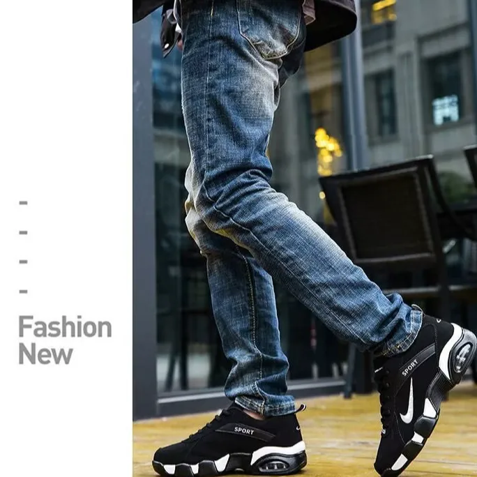 【流光风】而寸克秋冬运动男鞋舒适软底休闲鞋子男士气垫减震跑步鞋